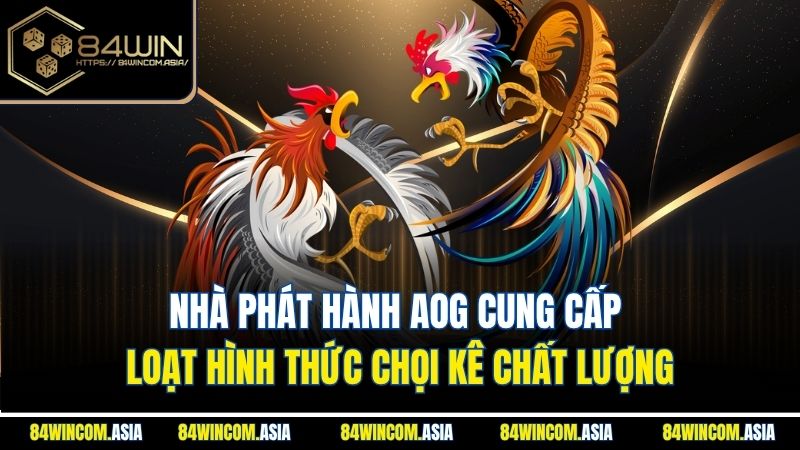 Nhà phát hành AOG cung cấp loạt hình thức chọi kê chất lượng
