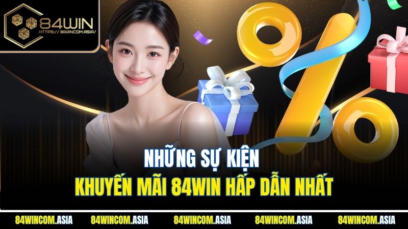 Những sự kiện khuyến mãi 84win hấp dẫn nhất